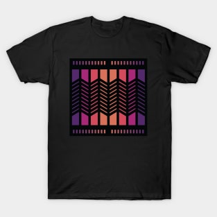 “Dimensional Planes (1)” - V.5 Orange/Purple - (Geometric Art) (Dimensions) - Doc Labs T-Shirt